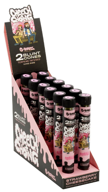 G-Rollz x Cheech & Chong - Strawberry Cheesecake Blunt Cones