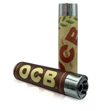 OCB Brown Round Refillable Lighter